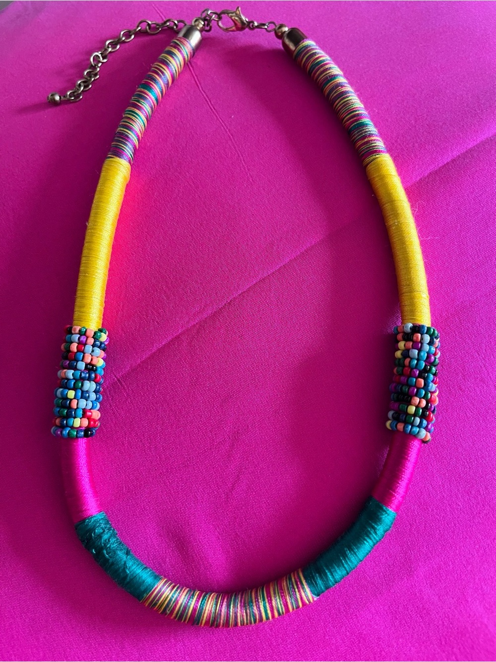 Tribal fabric choker